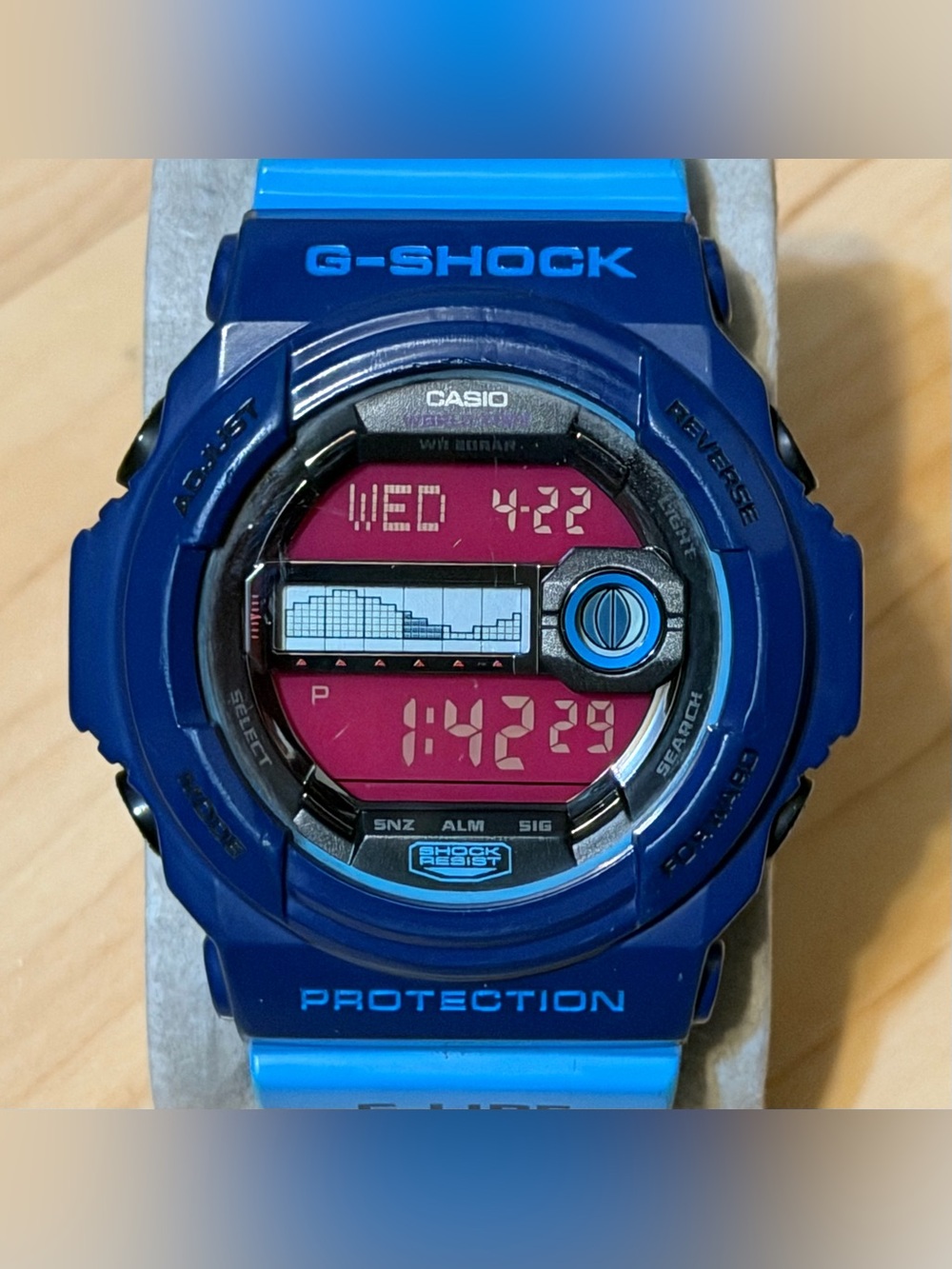 Casio G-Shock GLX-150-2 Crazy Colors G-Lide Tide & Moon Graph Digital Watch 150